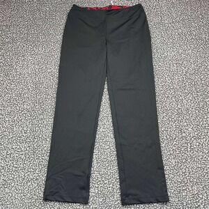 Zenergy by Chico's Yoga Pants 0 Black Red Abstract Waistband Straight Leg